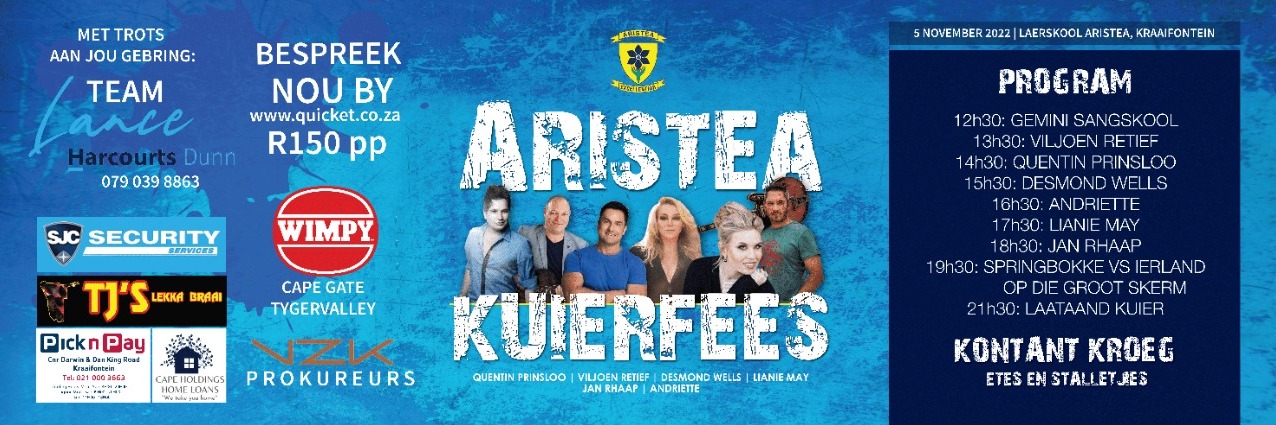 ARISTEA - HARCOURTS "TEAM LANCE" KUIERFEES