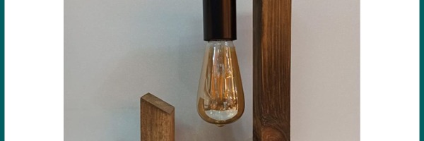 How to make wooden side lamp