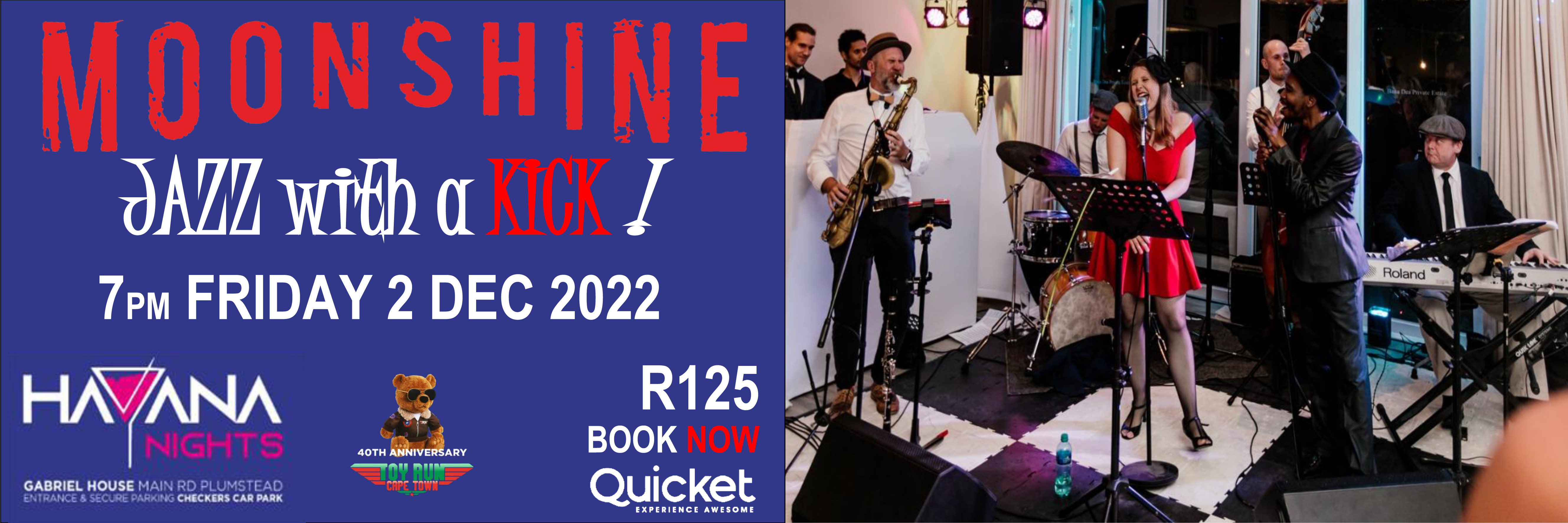 Moonshine Jazz with a Kick Live Music @ Havana Nights Dance Club 