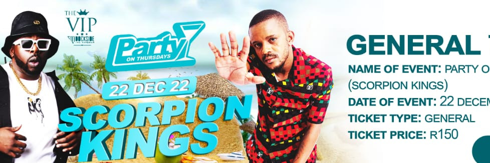 SCORPION KINGS PARTY ON THURSDAY