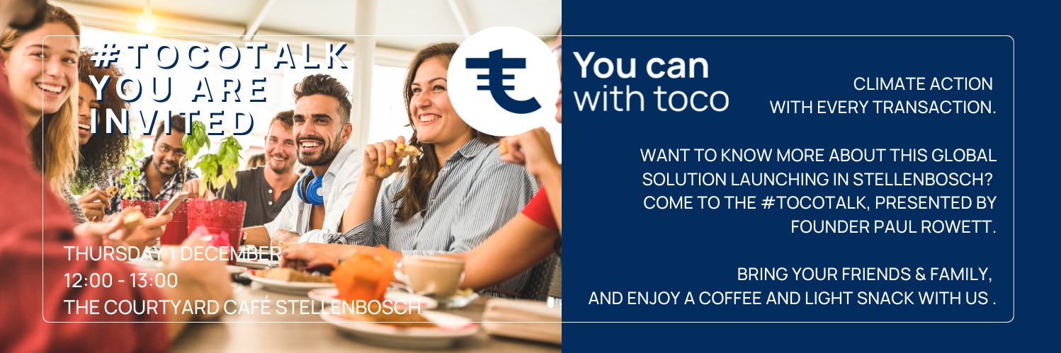 #tocotalk - 1 Dec - The Courtyard Cafe - Stellenbosch