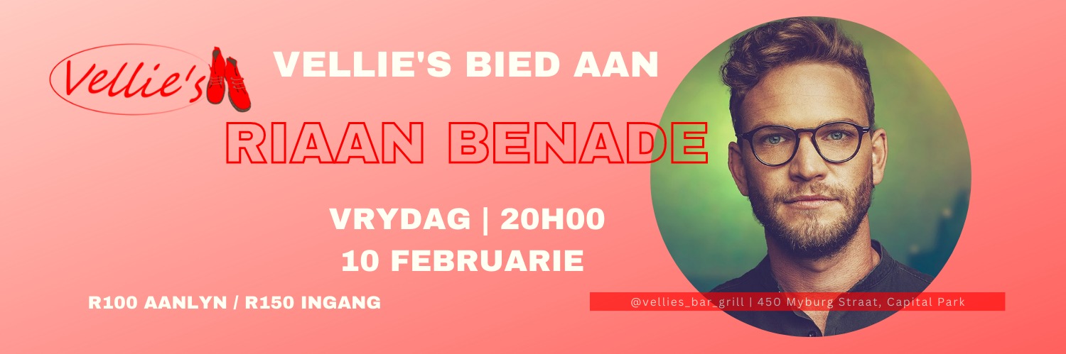 Vellie's bied aan Riaan Benade