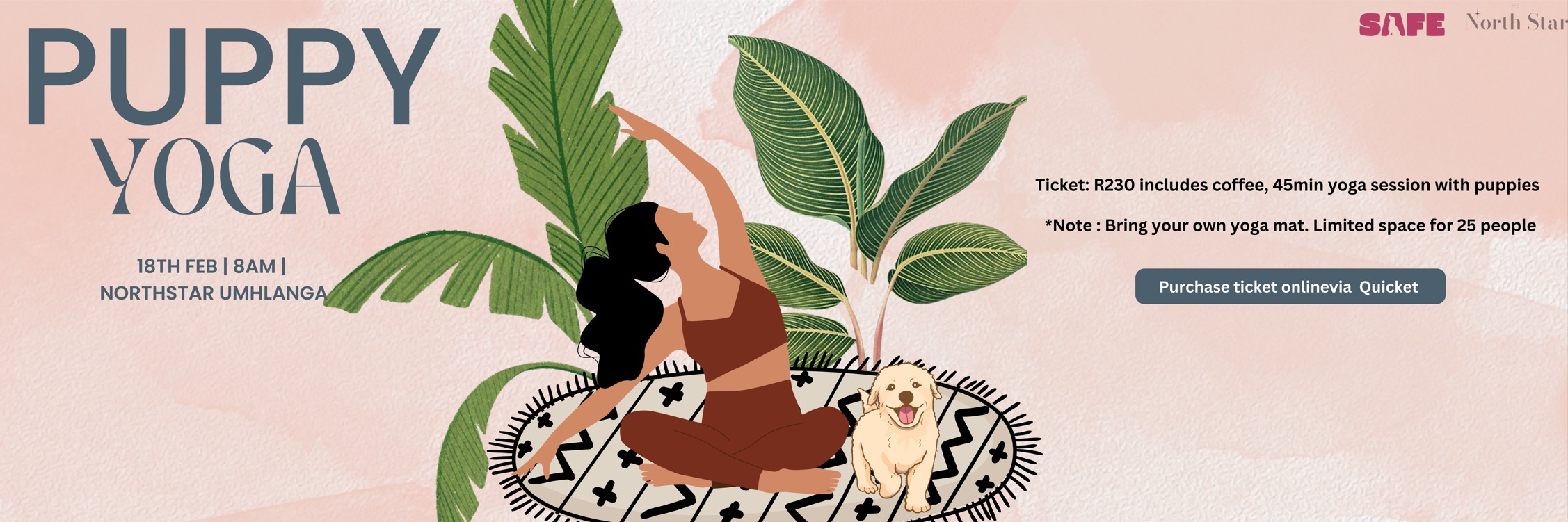 Puppy Yoga - NorthStar Hotel Umhlanga 