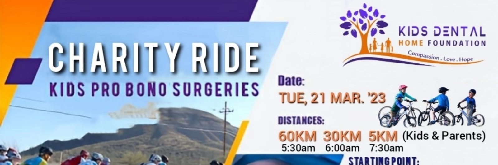 Kids Dental Home Foundation Charity Ride 