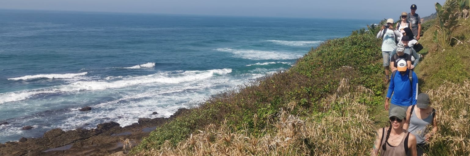 Ballito Beach & Rock Hike - take a selfie with a sea urchin!