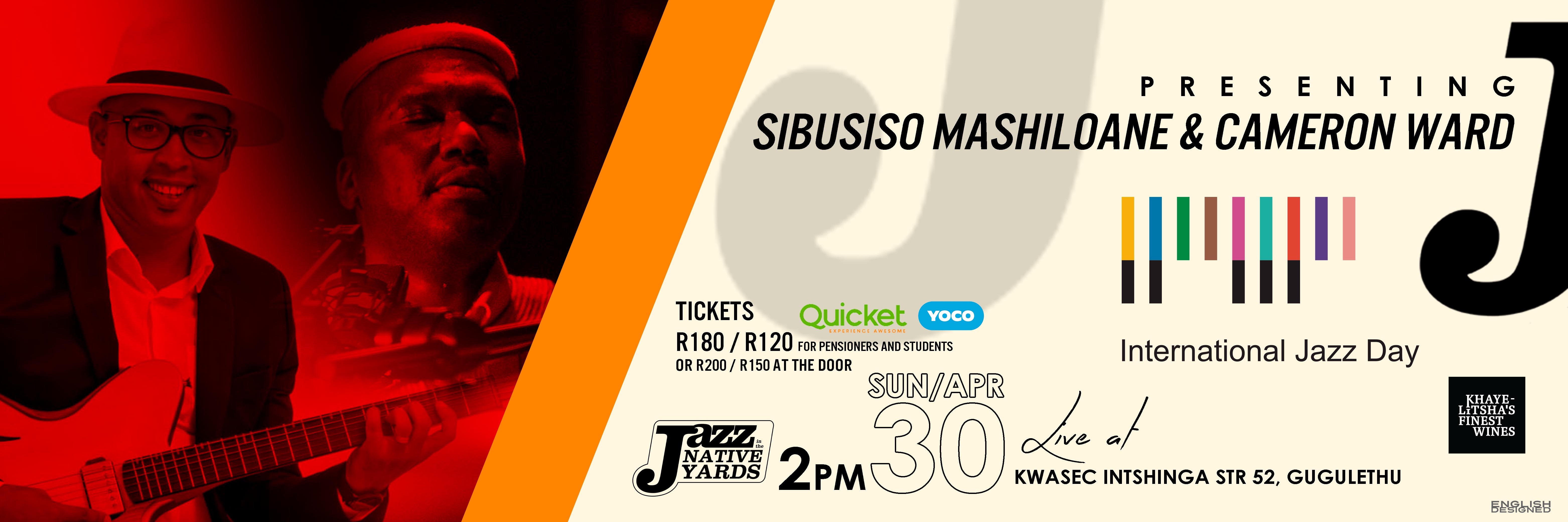 International Jazz Day with Sibusiso Mashiloane & Cameron Ward