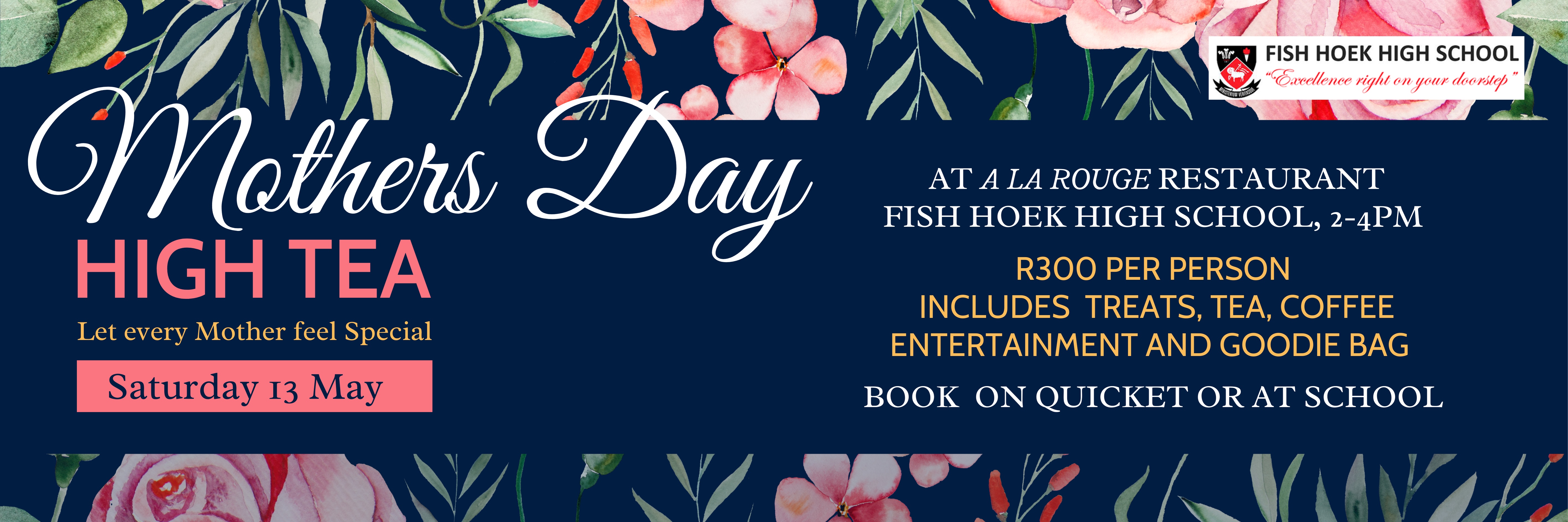 Fish Hoek High School Mother's Day High Tea
