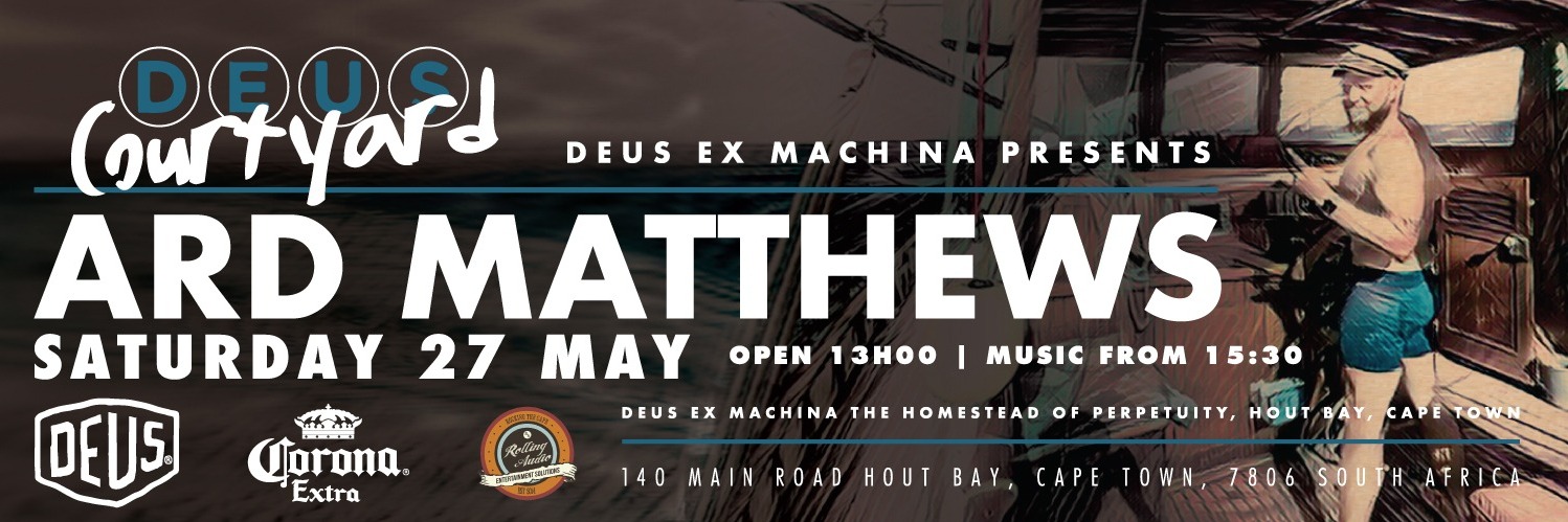 ARD matthews LIVE at Deus Ex Machina, Hout Bay
