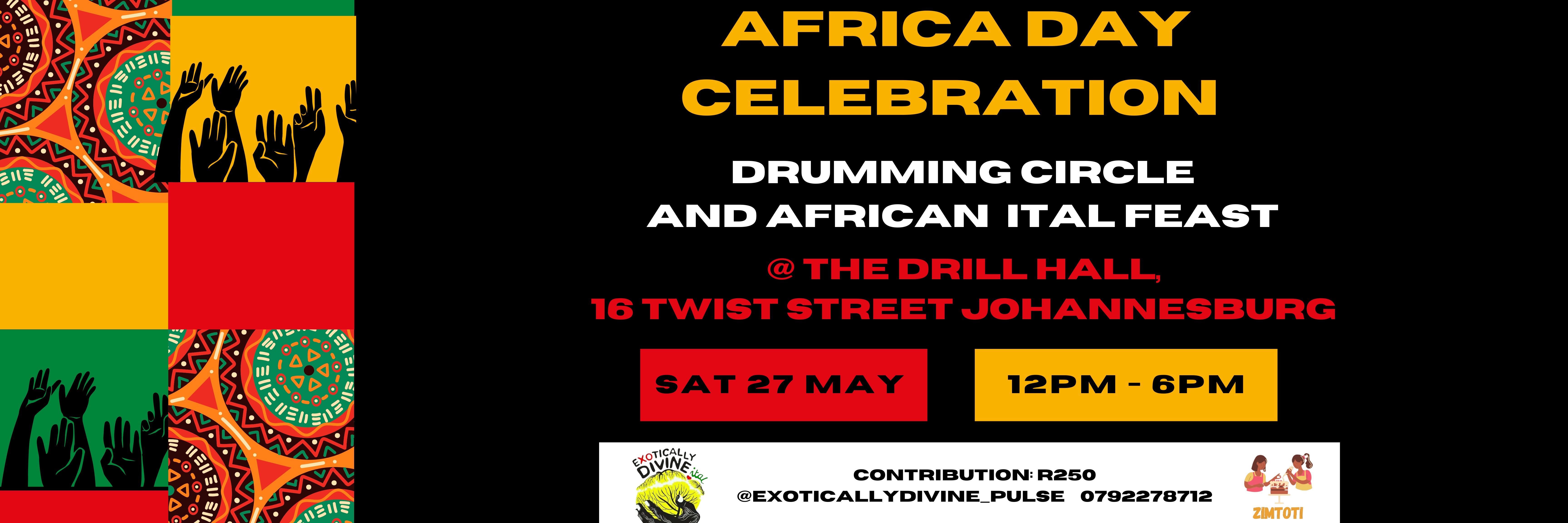 Africa Day Celebration: Drumming Circle and African Ital Feast