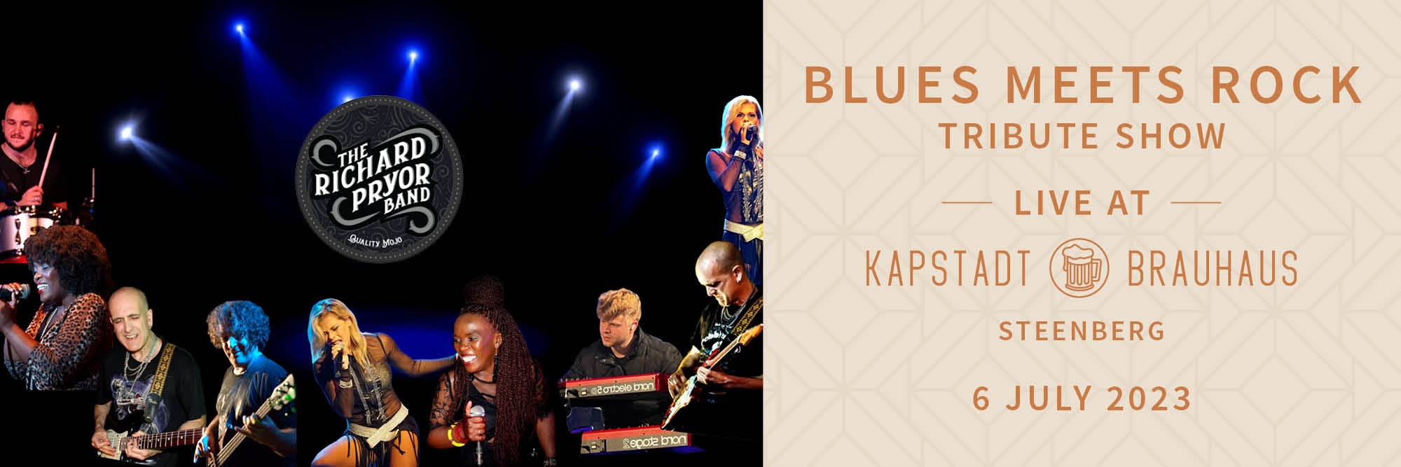 Blues Meets Rock Tribute by Richard Pryor Band | Kapstadt Brauhaus Steenberg