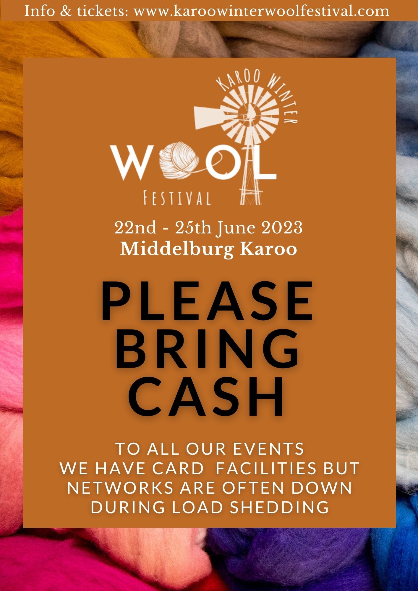 Book tickets for 2023 Karoo Winter Wool Festival