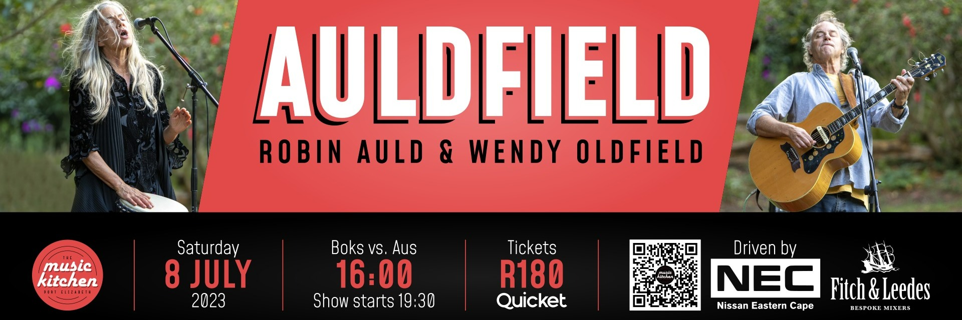 Auldfield (Robin Auld & Wendy Oldfield) Live at The Music Kitchen Sat 8th July 2023