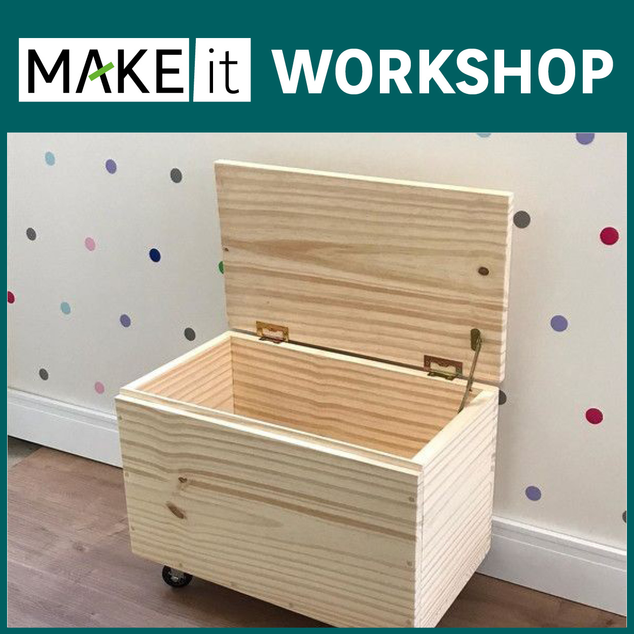 Book tickets for How to make a storage box (without wheels)