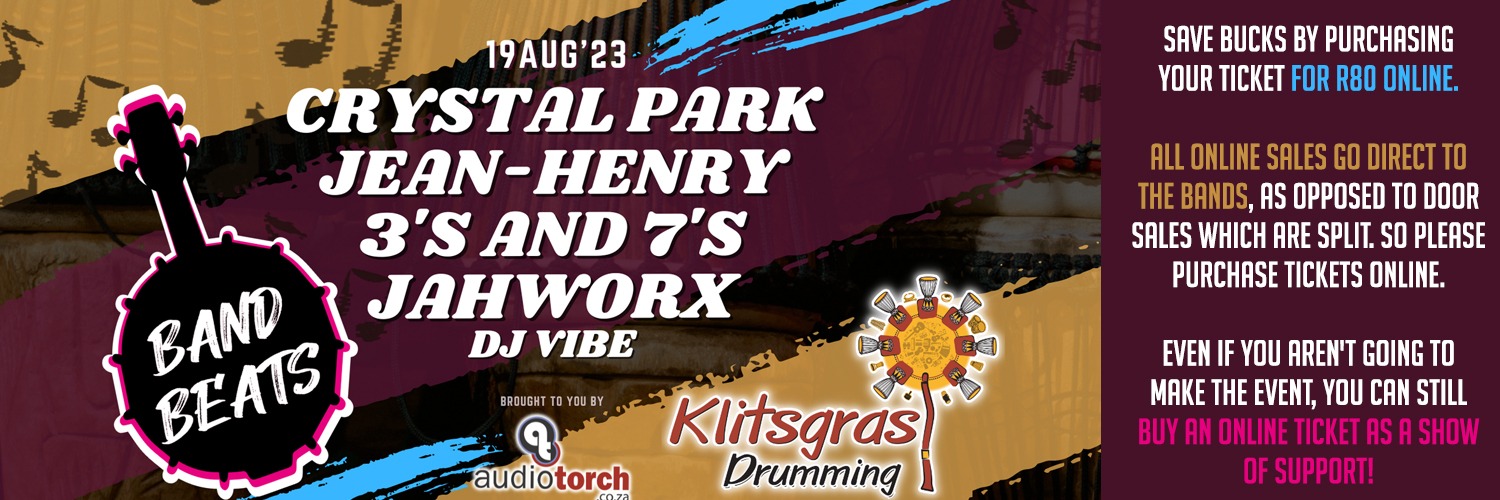 Band Beats at Klitsgras Pretoria - Sat 19 Aug 2023