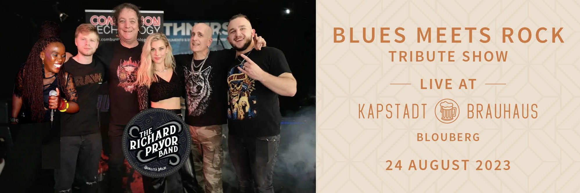 Blues Meets Rock Tribute by Richard Pryor Band | Kapstadt Brauhaus Blouberg