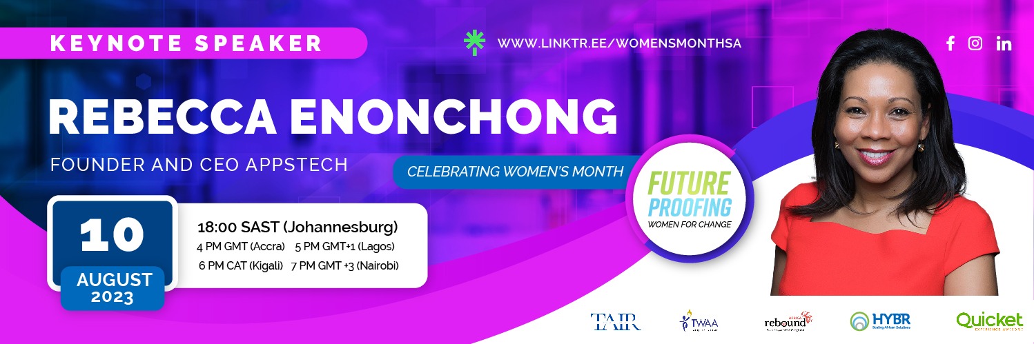 Women's Month: Inspiration Session with Rebecca Enonchong