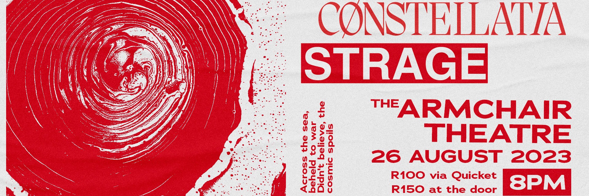 CONSTELLATIA & STRAGE LIVE at The Armchair Theatre