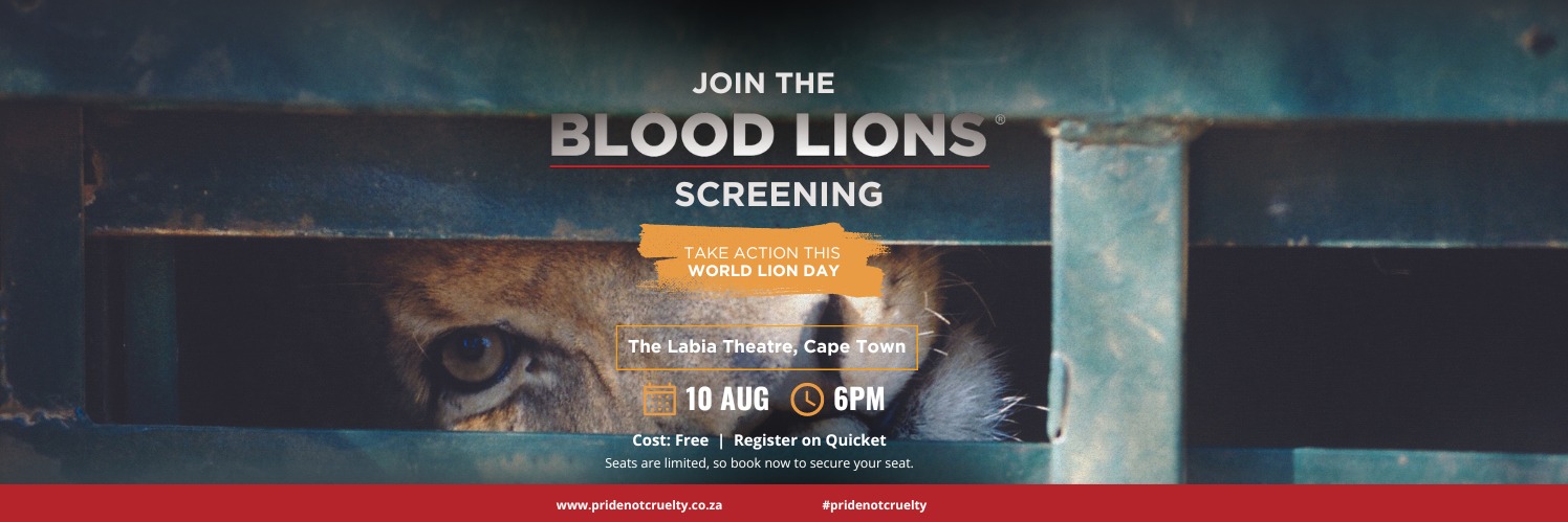Blood Lions documentary screening at the Labia Theatre - 6pm