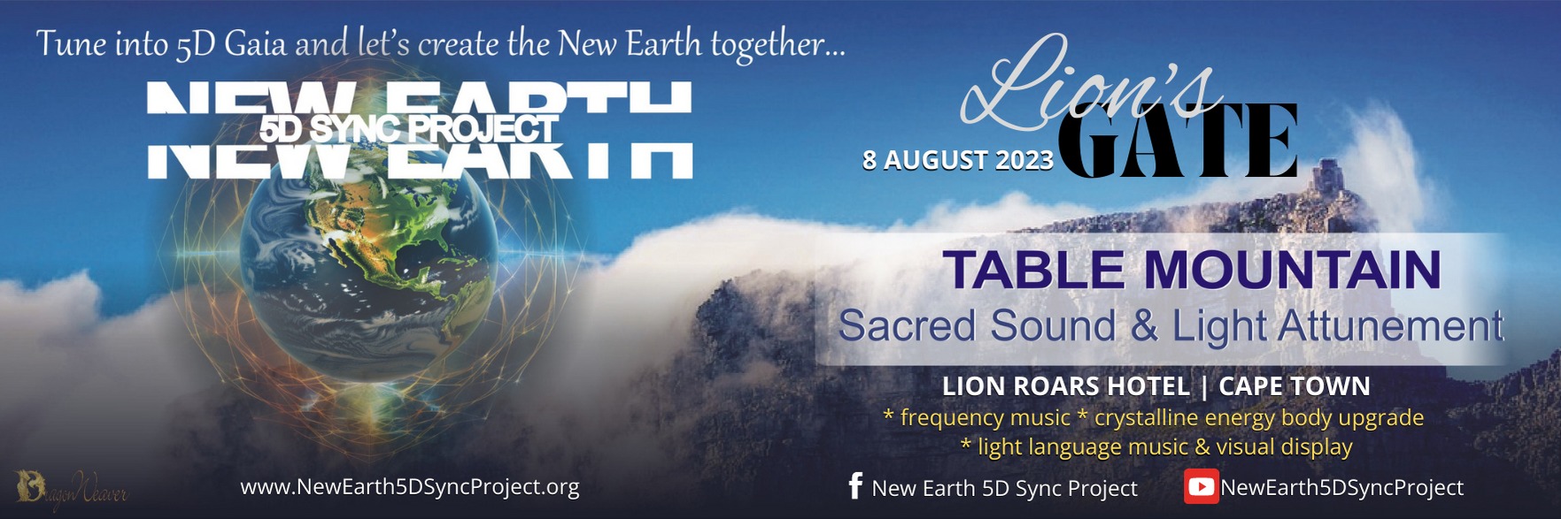 Lion's Gate Table Mountain Sacred Sound & Light Attunement 2023