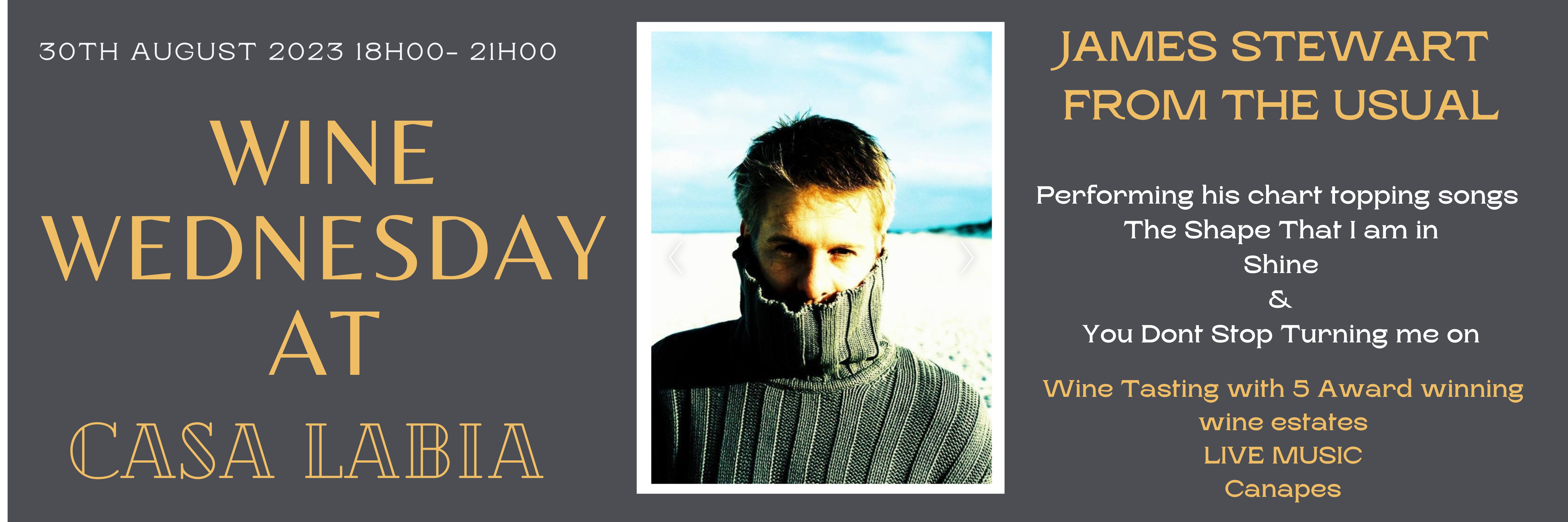 Book tickets for WINE WEDNESDAY AT CASA LABIA