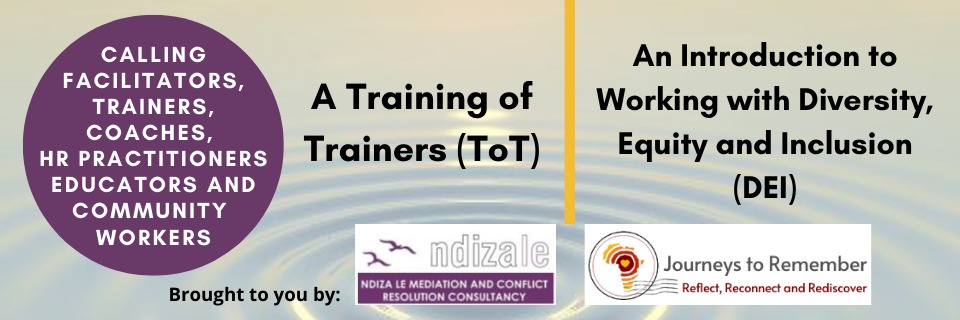 An Introduction to Working with Diversity, Equity and Inclusion (DEI) - Training of Trainers
