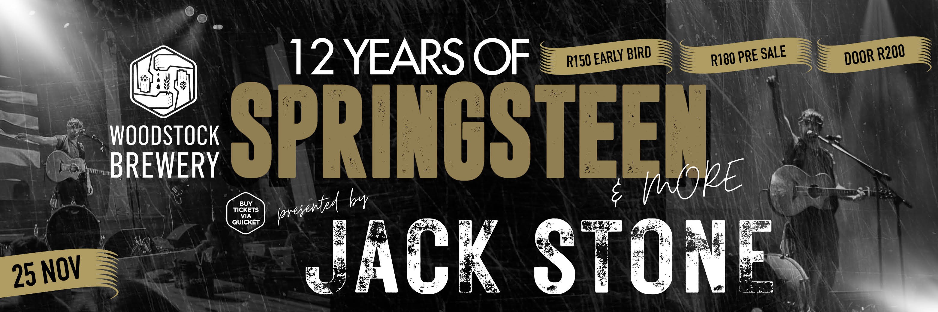 "12 years of Springsteen and more" Presented by Jack Stone at Woodstock Brewery