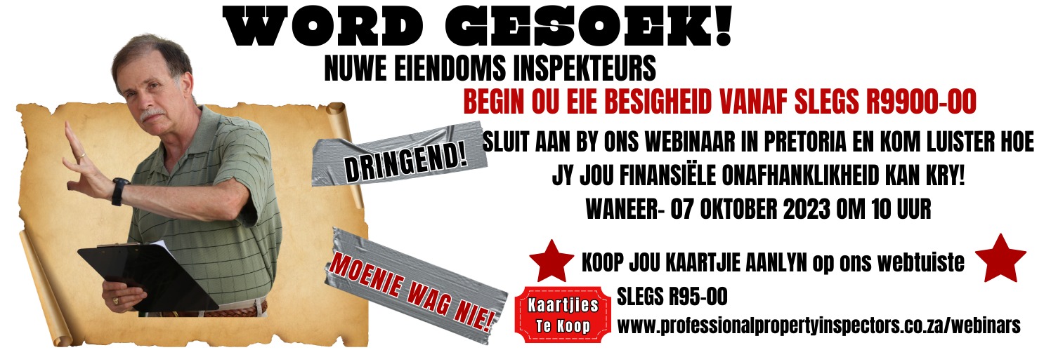 HIER'S JOU KANS OM N BESIGHEID TE KAN BEGIN! HIERDIE WEBINAAR IS SLEGS IN AFRIKAANS!-07 OKTOBER 2023