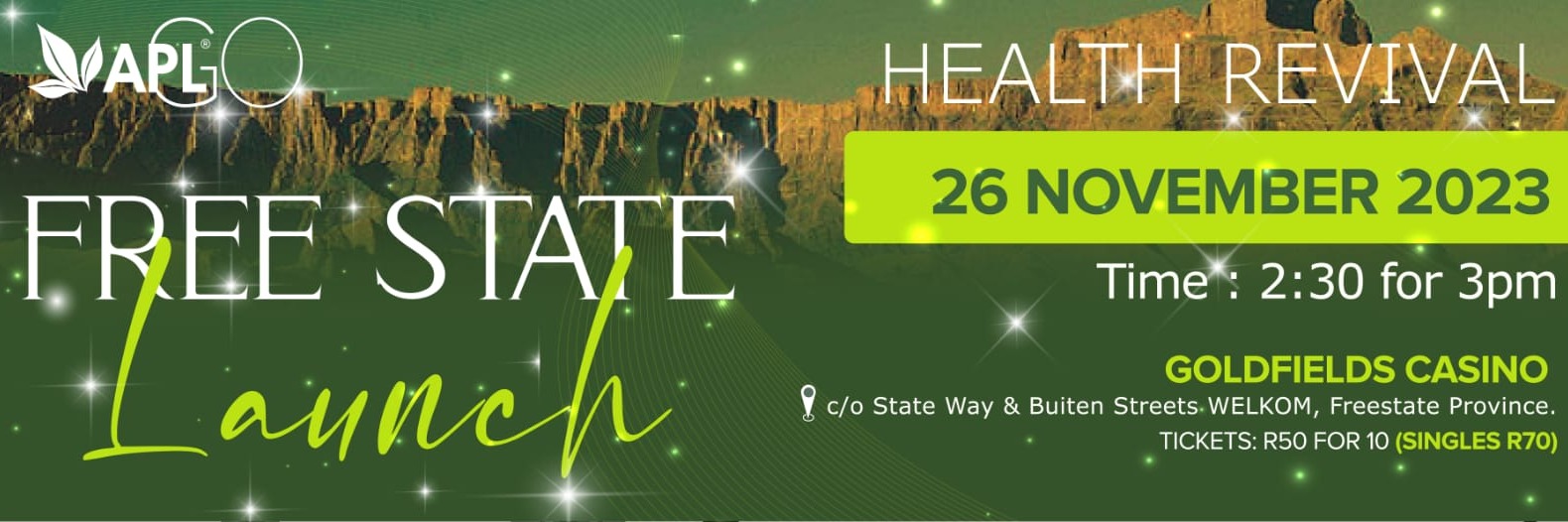 APLGO HEALTH REVIVAL LAUNCH in FREESTATE