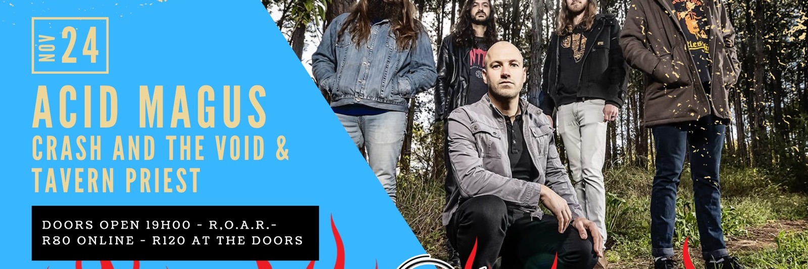 Book tickets for Acid Magus, Crash And The Void and Tavern Priest LIVE