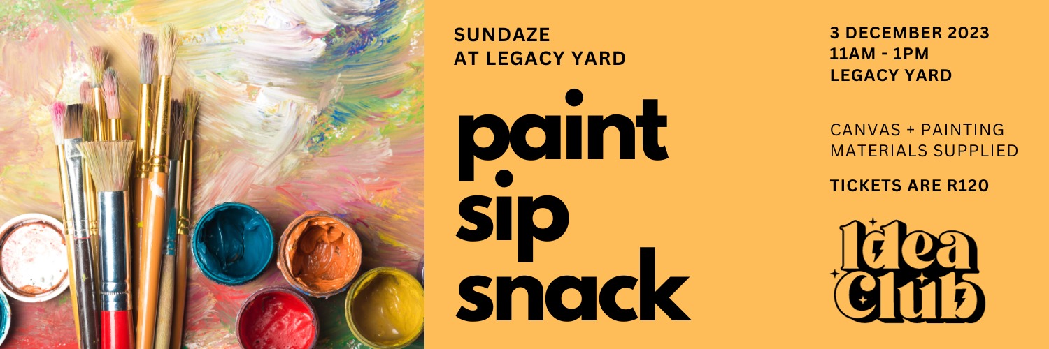 Paint Sip Snack at Legacy Yard