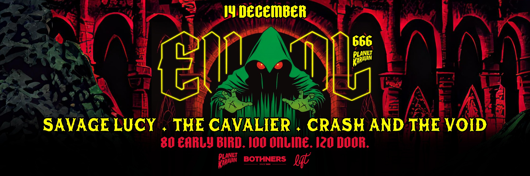 Savage Lucy, The Cavalier, Crash And The Void - LIVE at EVOL 14th of December