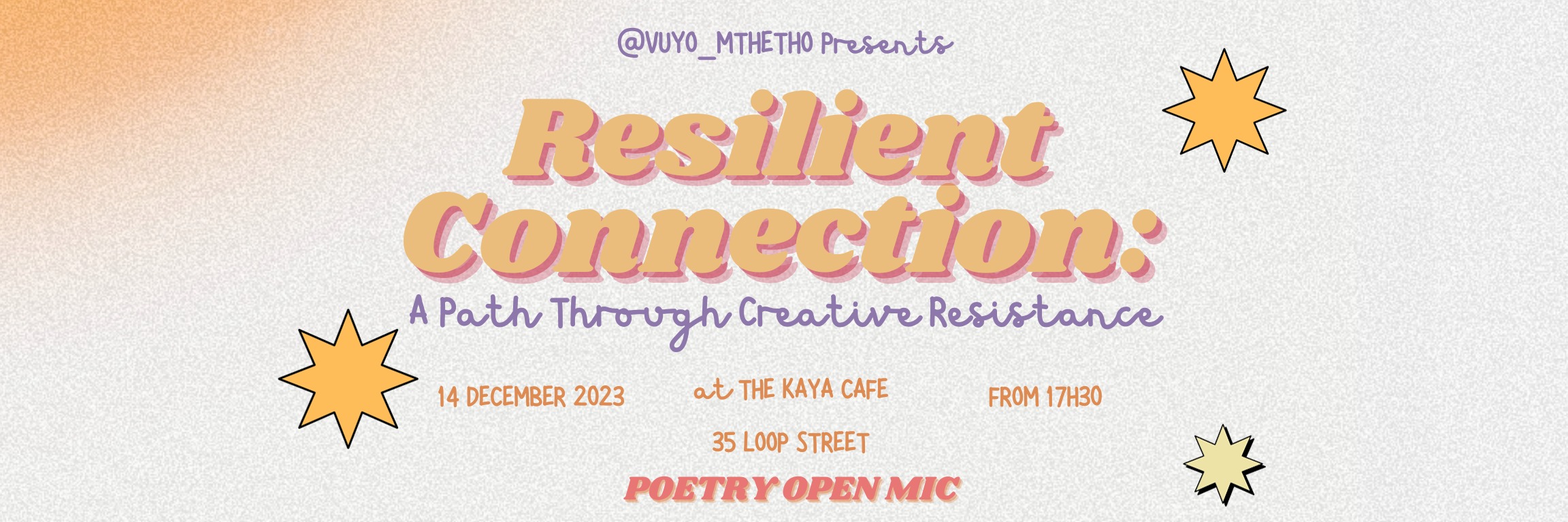 Poetry Open Mic: Resilient Connection - A Path Through Creative Resistance