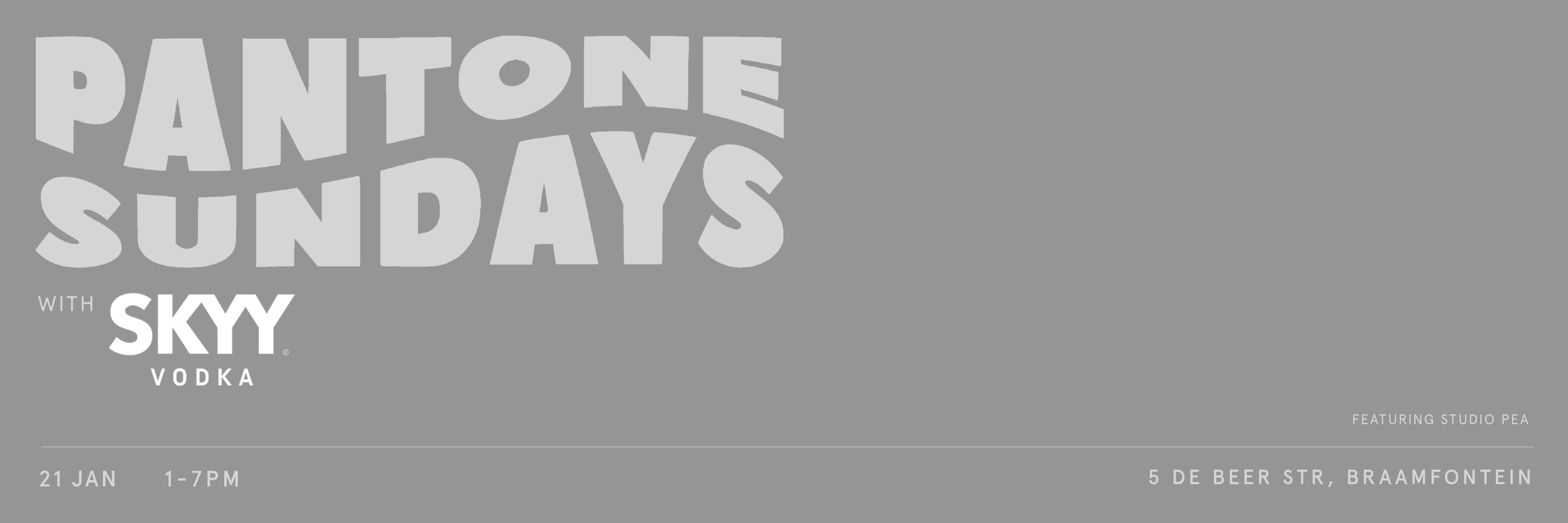 PANTONE SUNDAYS GREY EDITION JHB