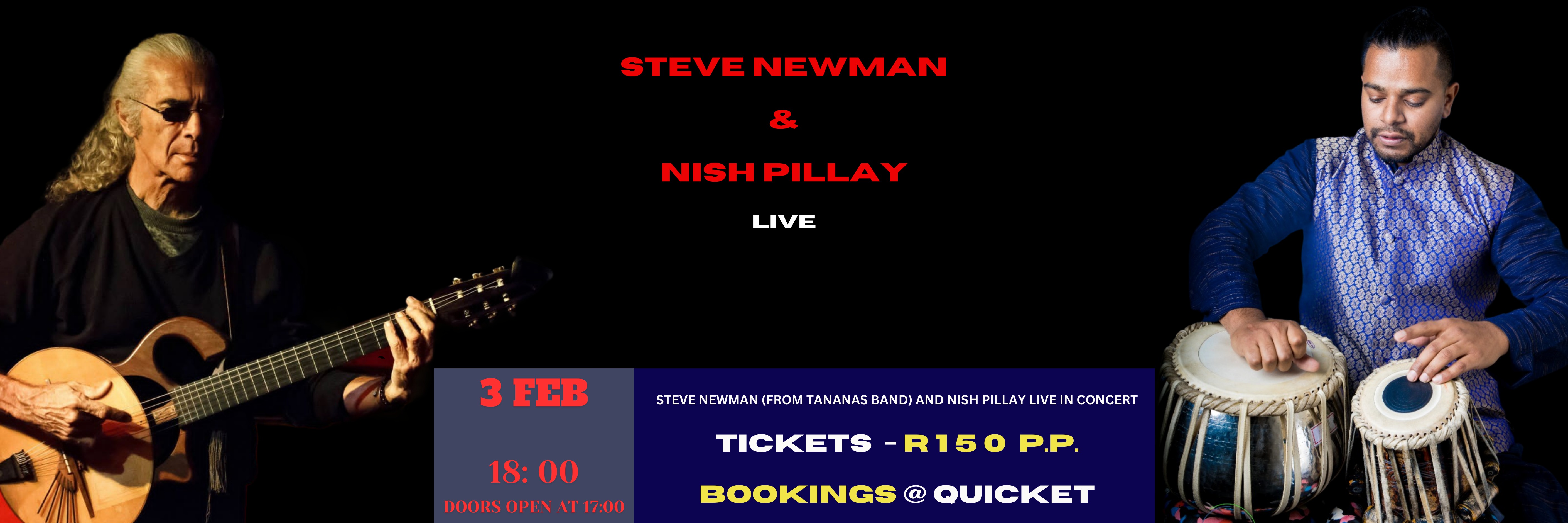 Steve Newman & Nish Pillay Live in Zeekoevlei
