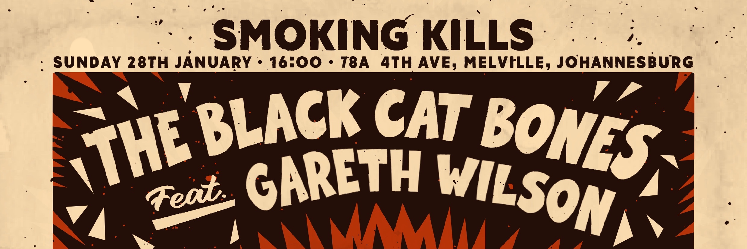 The BLACK CAT BONES feat. Gareth Wilson LIVE @ Smoking Kills Bar!