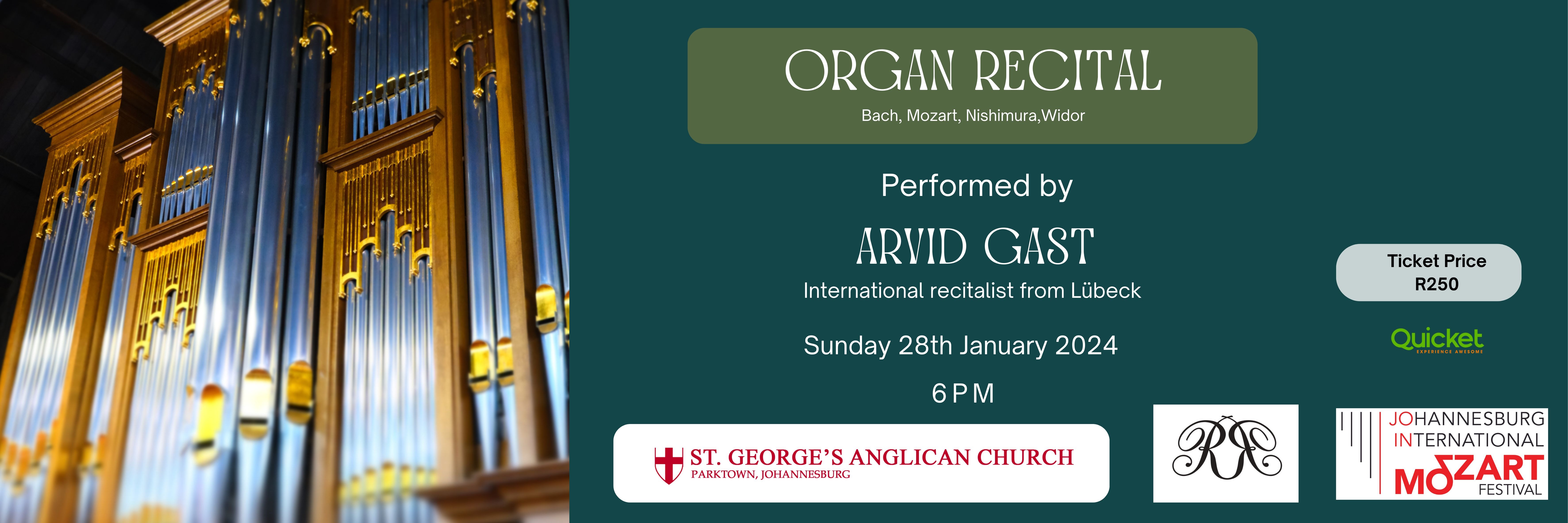 Organ Recital by Arvid Gast