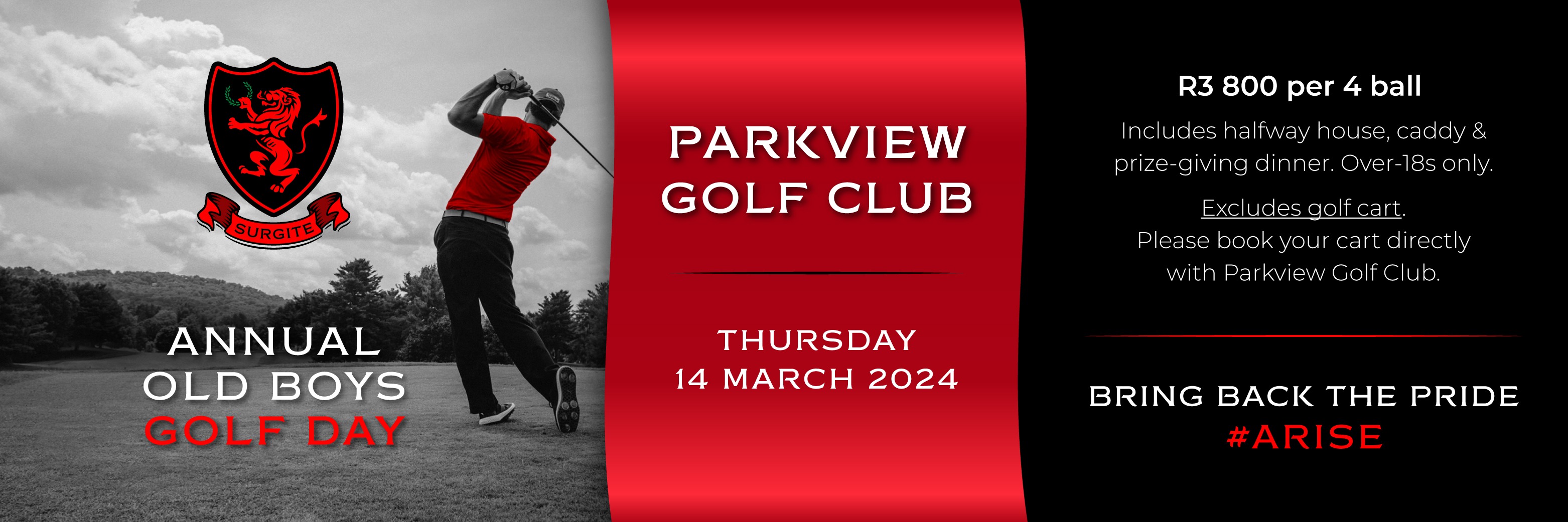 Parktown Old Boys Annual Golf Day 2024