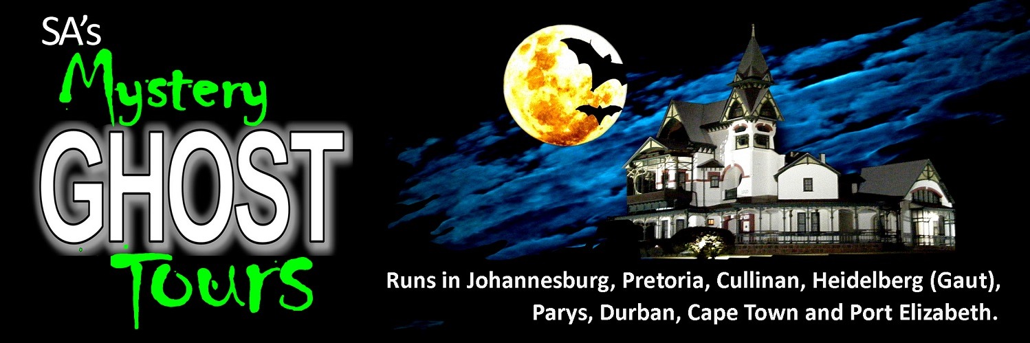 Mystery Ghost Tour JOHANNESBURG Route A (of 2 Routes) - 10 February 2024 - R 399 PER PERSON (7pm - 11pm)