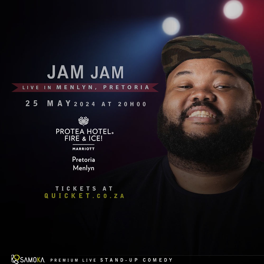 Book tickets for Jam Jam LIVE in Menlyn, Pretoria at The Protea Hotel