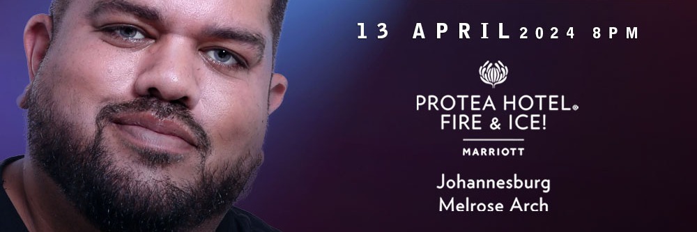 Masood Boomgaard LIVE in Johannesburg at The Protea Hotel Fire & Ice! Melrose Arch 13 April 2024