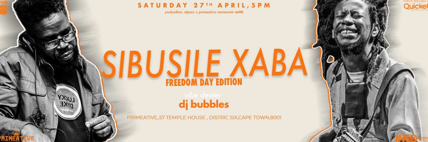 Presenting Sibusile Xaba with Dj Bubbles on decks at Primeative