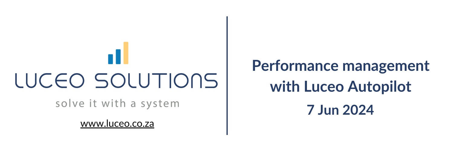 NPO training by Luceo: Performance Management using Luceo Autopilot