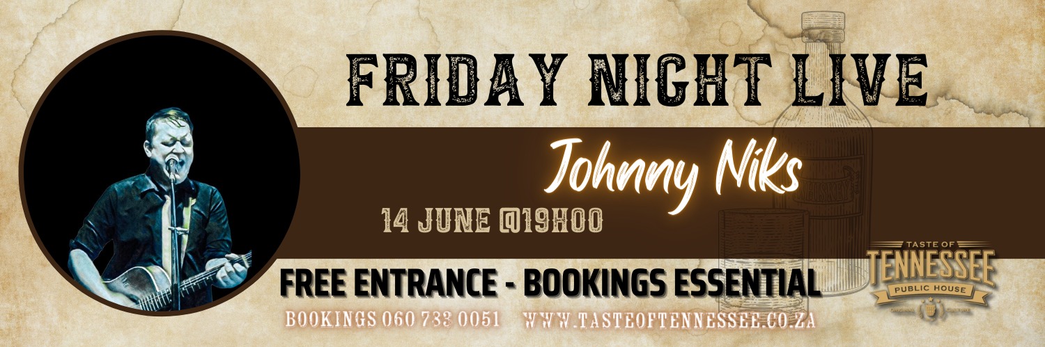 Johnny Niks Live at Taste of Tennessee this Friday