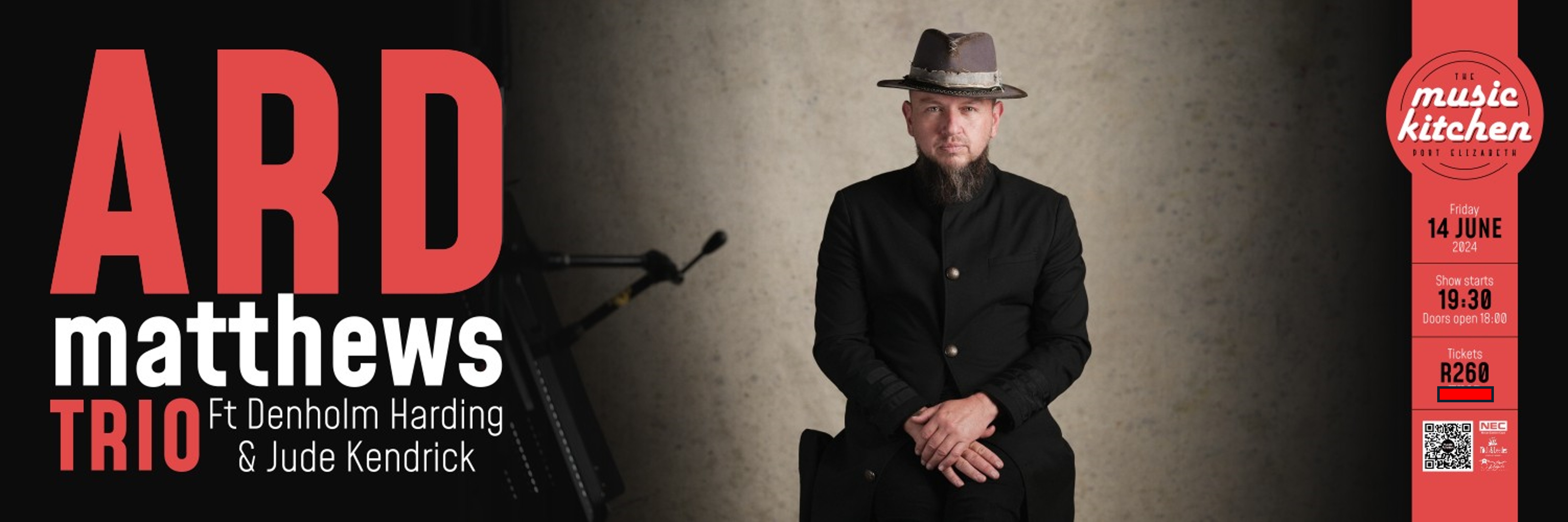 ARD Matthews trio Ft Denholm Harding & Jude Kenrick live at The Music Kitchen Fri 14th June 2024