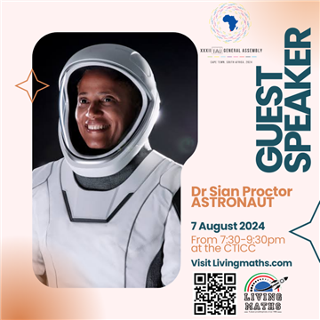 Astronaut Dr Sian Proctor at CTICC part of the IAU General Assembly 7 Aug 2024 photo 1