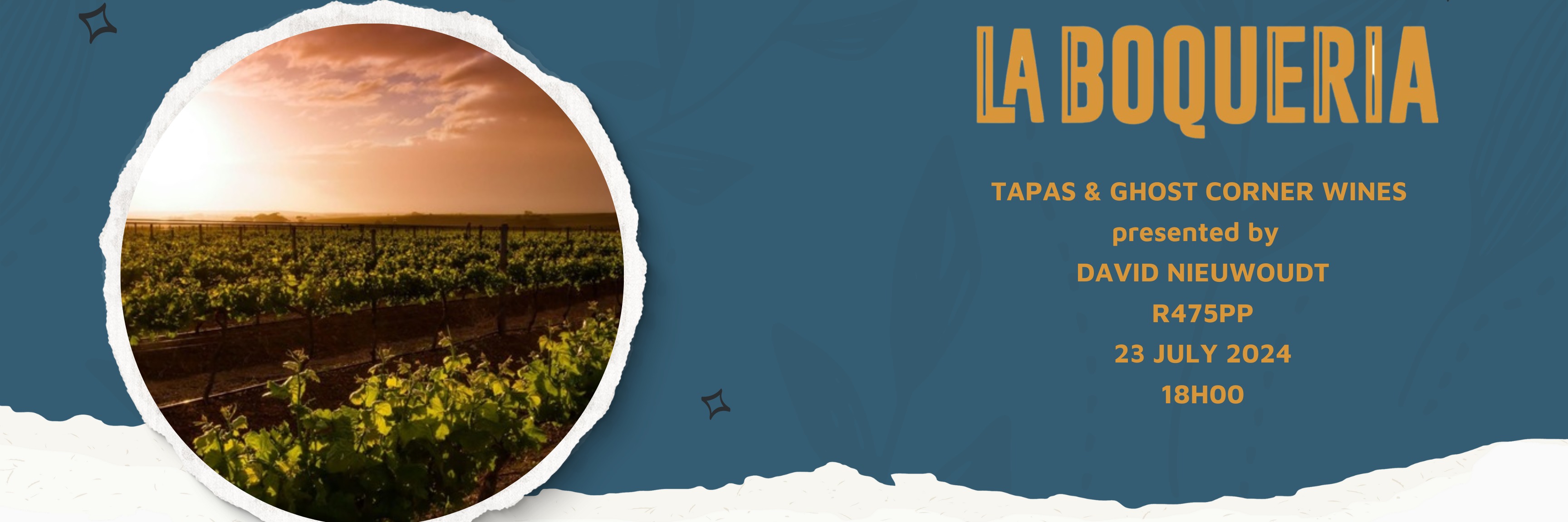 Ghost Corner Tapas & Wines with David Nieuwoudt