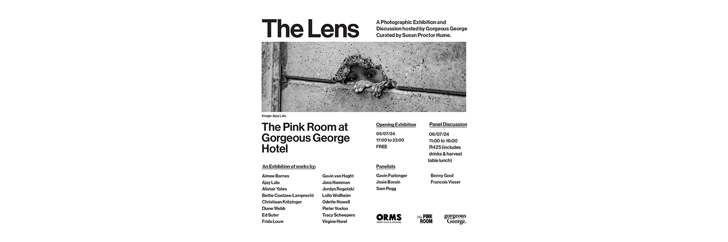 'Lens 24' - a photographic exhibition and discussion by Gorgeous George curated by Susan Proctor Hume.