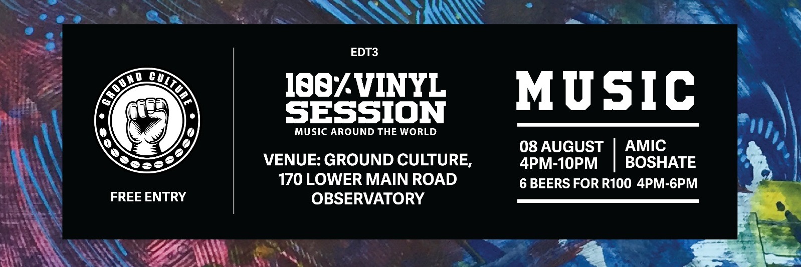 100% Vinyl Sessions - Free Event