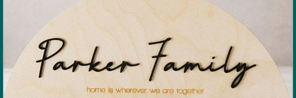 How to make a Personalised Family Wall Hook