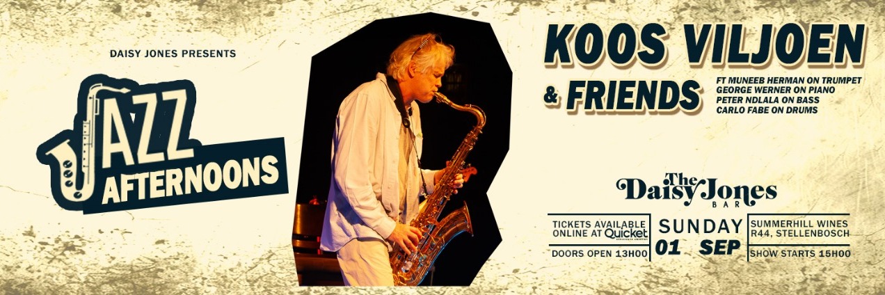 Jazz Afternoon: Koos Viljoen & Friends at Daisy Jones